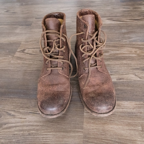 frye bowery lace up black